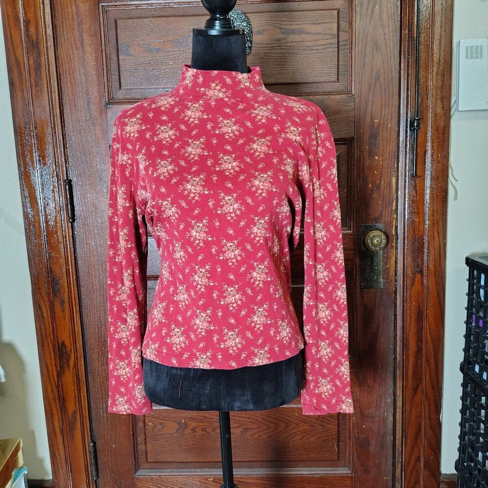 Romantic Flowercore Cottagecore Turtle Neck SzL M/T789